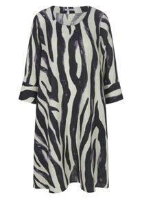 Peter Hahn - Kleid mit Rundhals-Ausschnitt, weiss, Gr. 38, Leinen