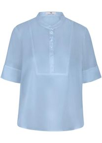 Peter Hahn - Bluse zum Schlupfen, blau, Gr. 48, Seide