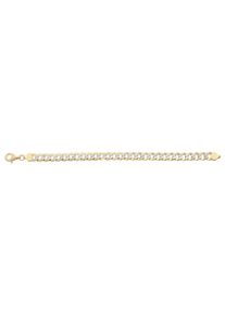 Heren Armband in Zilver verguld 925 ,maat 0, WITT,