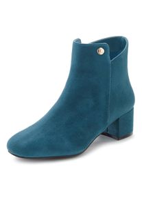 Lascana Dames Laarsje in petrol ,maat 41, Witt, 100% Textiel