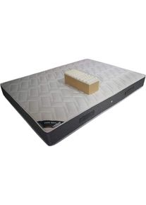 Matelas face de contact Latex 70 Kg/m3 + Mousse 35 Kg/m3 hr + Alèse 140x200 x 21,5 cm Accueil Ferme Soutien très Ferme - 7 Zones de Confort