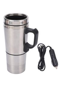 Basetbl - Bouilloire électrique en acier inoxydable pour voiture, 350 ml, 150 ml, 12 v, pour café, thé, eau, thermos