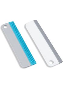 Csparkv - 2X Raclettes à Vitres, Raclettes de Douche, Silicone Raclettes de Nettoyage pour Miroirs, Fenêtres et Surfaces dans la Cuisine, Salle de