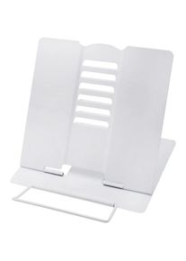 Blanc Support de Lecture Métal, Support de Livre de Cuisine Réglable, Pliable Porte-Livre - Csparkv