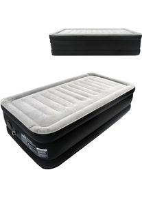 Matelas Gonflable Lit à Air Autogonflant avec Pompe Électrique Intégrée et Sac pour Camping et l'Utilisation Intérieure à Domicile (Simple,