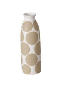 Boltze Gruppe - Vase en céramique avec motif graphique points, 28 cm