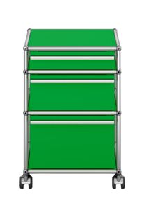 USM Haller Caisson à roulettes avec 3 tiroirs Vert