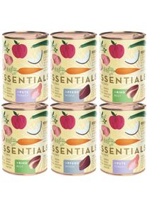 6 x 385 g Terra Canis Essential Mix (3 sortes), nourriture humide pour chien
