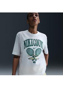 T-shirt à manches courtes Dri-FIT Nike Slam pour femme - Blanc