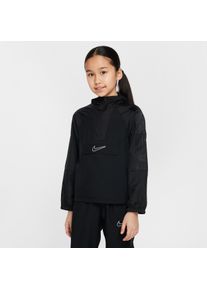 Veste de survêtement de foot à capuche et demi-zip Nike Academy pour ado - Noir