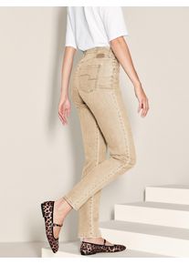 Peter Hahn Brax - Comfort Fit-jeans model caren, beige, Maat 18, katoen