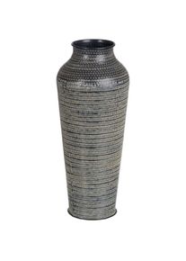 Bigbuy - Vase 20 x 20 x 49,5 cm Noir Aluminium