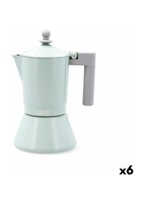 Cafetière Italienne Quid Ozon Vert Métal 6 Tasses (6 Unités)