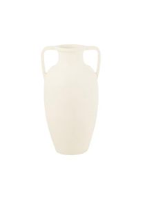 Paris Prix - Vase Déco Uni 'Amphore' 66cm Blanc