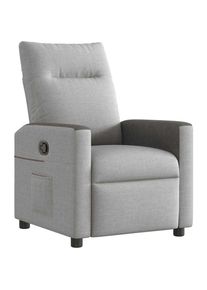 vidaXL - Fauteuil inclinable gris nuage tissu