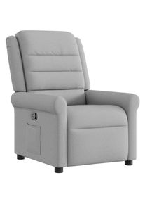 vidaXL - Fauteuil inclinable gris nuage tissu