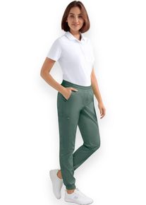 CLINIC DRESS CORE cargo broek dames - joggingbroek style donkergroen voor dames, donkergroen