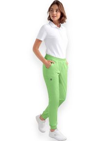 CLINIC DRESS CORE cargo broek dames - joggingbroek style appelgroen voor dames, geelgroen/groen