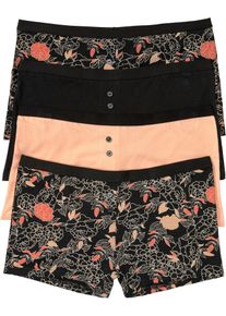 Lot de 4 boxers femme - noir - taille 58/60 (3XL) avec coton - bonprix