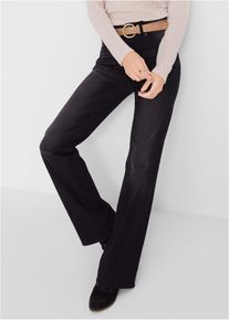 Jean bootcut taille mi-haute sculptant - noir - taille 40 avec coton - bonprix