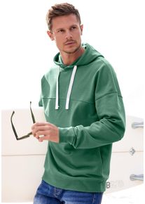 H.I.S. Herren Hoodie in groen ,maat S (44/46), Witt, 60% Katoen, 40% Polyester