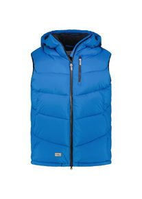 Blue Wave Wattierte Weste mit Kapuze, Royalblau, 4XL