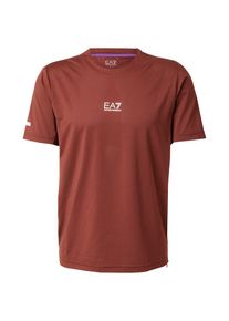 EA7 Emporio Armani Funktionsshirt Herren rostbraun / weiß Größe XXL