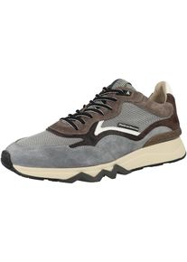 Floris van Bommel Heren Sneakers laag ' De Zager 05.10 ' bruin / lichtgrijs / zwart / wit 41.5