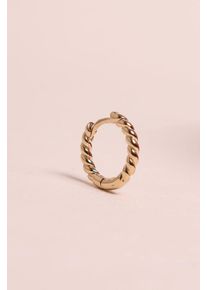 Mini orecchini a cerchio intrecciati