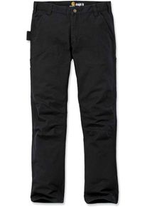 Carhartt Duck Dungaree, textielbroek , kleur: zwart , maat: W42/L32