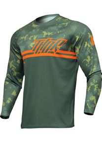 Thor Sector Digi, maillot , couleur: Vert/Orange , taille: M