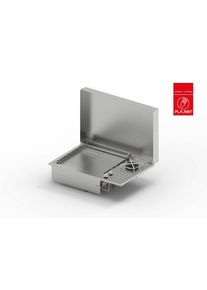 Plancha PLANET à gaz pour cuisine d'extérieur - OASI 55 Lisse Rainurée - Feu DUAL - 2 brûleurs - Inox 304 Alimentaire - Couvercle