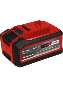 Einhell Batterie 8,0 Ah Power X-Change plus (18 v, 5-8 Ah Multi-Ah, Lithium-Ion, Témoin de niveau de charge, Mode 8 Ah pour une capacité maximale ou mode 5