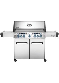 Napoleon Barbecue à gaz Prestige 665 Inox + Sizzle Zone + Brûleur arrière IR