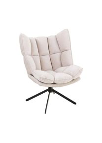 Fauteuil Relax sur Pied 'Coussin' 92cm Beige