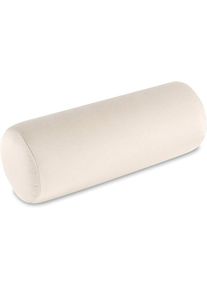 Oreiller cylindrique pour sommeil rembourré et recouvert de polyester anti-polychon Beige - Beige