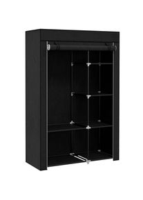 Armoire penderie multi-rangement DORIA noire