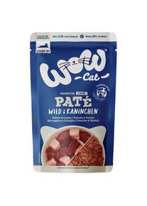 12x 125g WOW Cat Senior Paté Wild & Kaninchen Katzenfutter nass