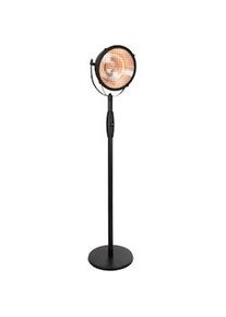 Calentador de terraza Sunred Indus Bright Standing negro 2100 vatios