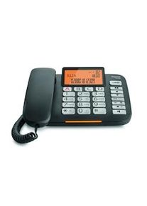 Gigaset DL580 Teléfono analógico Identificador de llamadas Negro