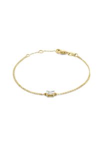 Isabel Bernard Dames Armband goud / transparant One Size
