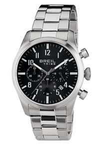 Breil Heren Analoog horloge 'Classic Elegance' zwart / zilver One Size