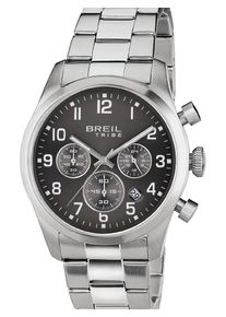 Breil Heren Analoog horloge 'Classic Elegance' zwart / zilver One Size