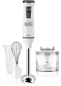 Black & Decker Black + Decker Stabmixer »bxhba600e«, 600 W weiß, 600Watt Leistung mit variabler Leistungsregulierung