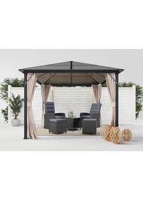 Konifera Pavillon »Aruba 2.0« BxT: 300x300 cm in grau, Größe B/H/T: 300 cm x 265 cm x 300 cm