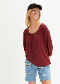 Oversized shirt - rood - maat 32/34 (XS) - viscose - bonprix