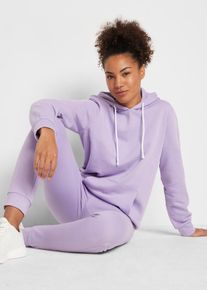 Joggingpak in een katoenmix (2-dlg. set) - paars - maat 56/58 (3XL) - viscose - bonprix
