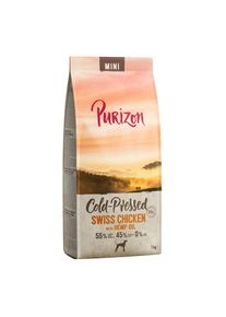 1kg Purizon Coldpressed Mini Pollo svizzero con Olio di canapa Secco per cani