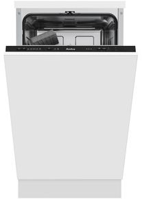 Amica EGSPV 587 916 Vollintegrierter Einbau-Geschirrspüler, 45cm breit, 9 Maßgedecke, Aquastopp, 5 Programme, OpenDry, Besteckkorb (1195100)