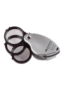 Loupe pliante Tech-Line mExtn. Objectif 3x + 3x + 3x-9x D.38mm Suisse